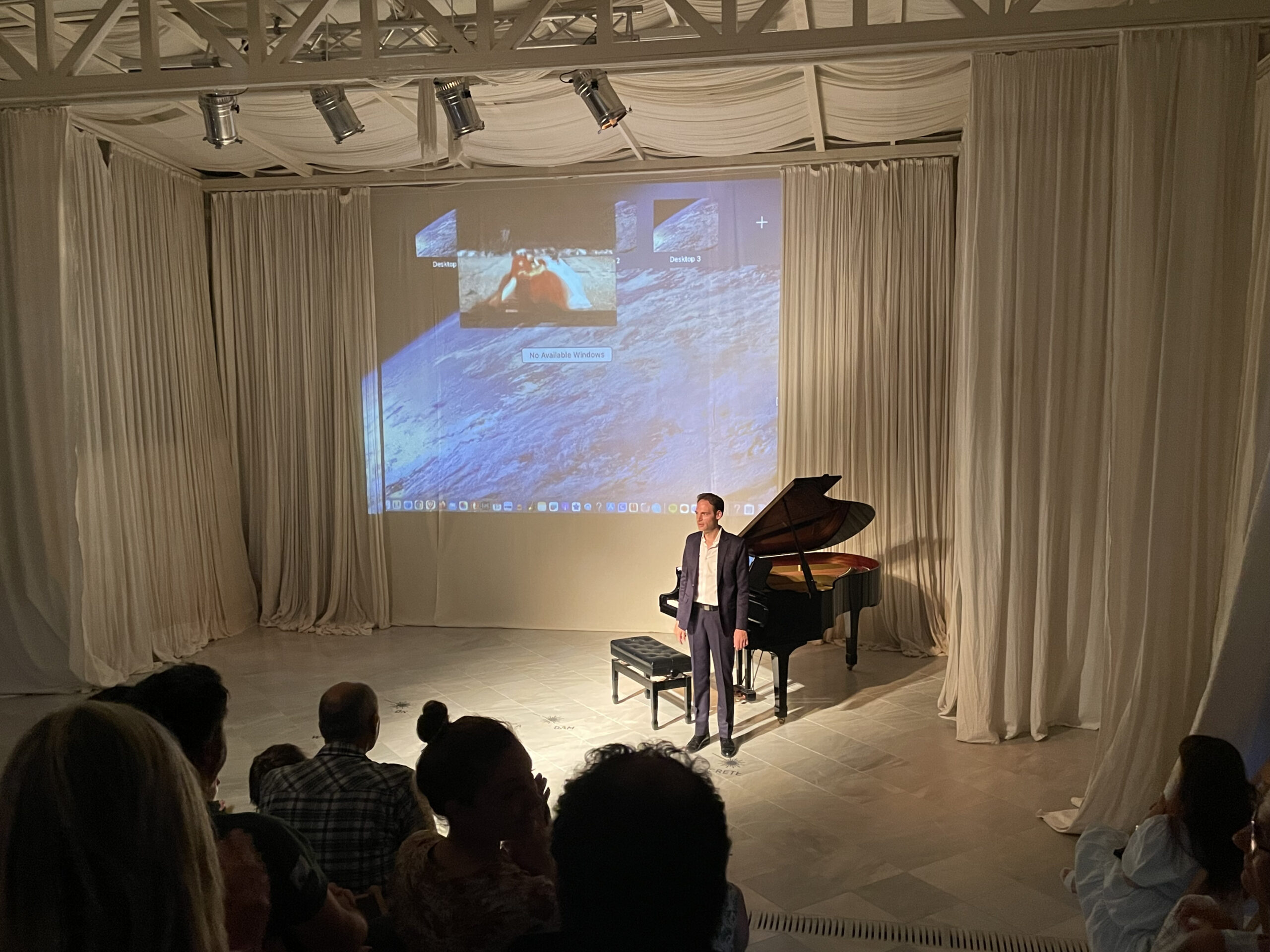 Andreas Koenig visiting the Ionion Arts Center in Kefalonia, Greece, for a piano recital in collaboration with ΟΦΥΠΕΚΑ